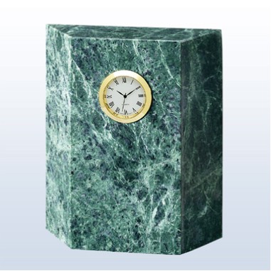 Green Marble Block Clock (SCREEN)
