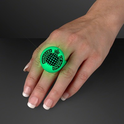 LED Green Flash Glow Ring - PRINTED
