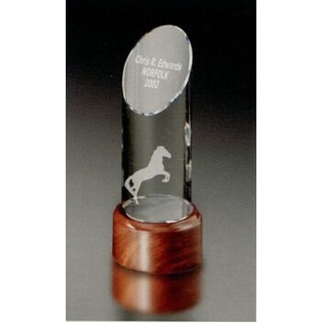 Custom Walnut And Crystal Mini Tower