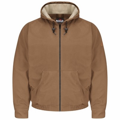 Bulwark® Brown Duck Hooded Jacket - Brown Duck