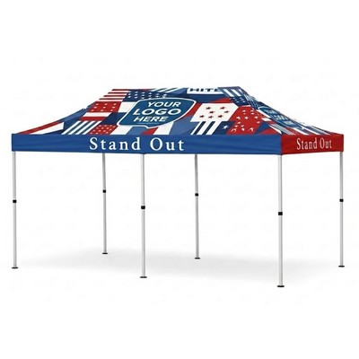 20'x10' Pop-Up Tent- (Full Digital Top & Valance)