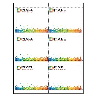 Classic Paper Name Tag Insert - Full Color (4"x3") Pack of 50