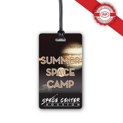 Full Color Write On Tag w/ Flexible Plastic Loop Strap (Rectangle 2"x3.5")