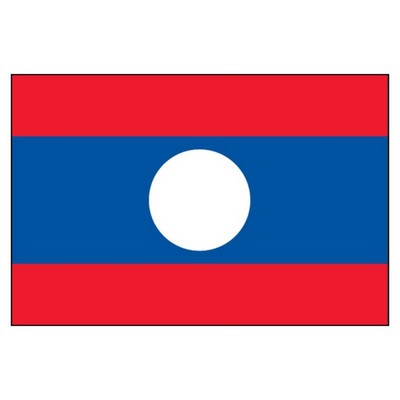 Laos People's Democratic Republic National Flag (5'x8')