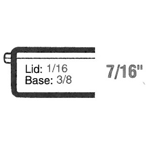 Rigid Clear Hinged Plastic Box (2"x2"x7/16")