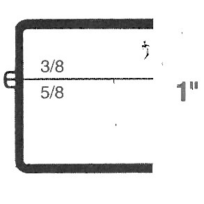 Rigid Clear Hinged Plastic Box (2"x2"x1")
