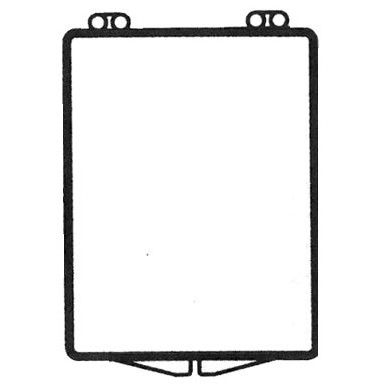 Rigid Clear Hinged Plastic Box (1 5/8"x2 1/8"x3/8")