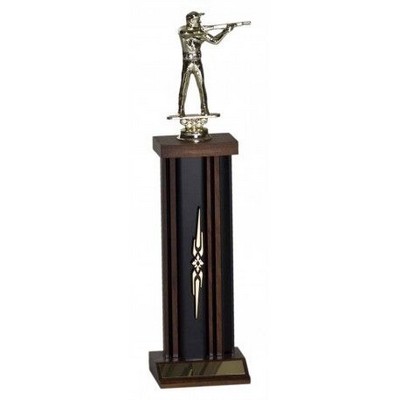 13" Medium Single Column American Hardwood Trophy