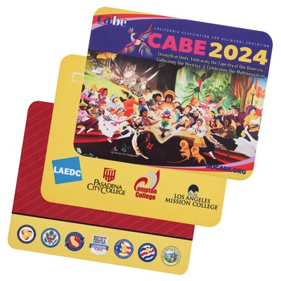 Soft Rubber & Jersey Mouse Pad w/Full Color Dye Sublimation