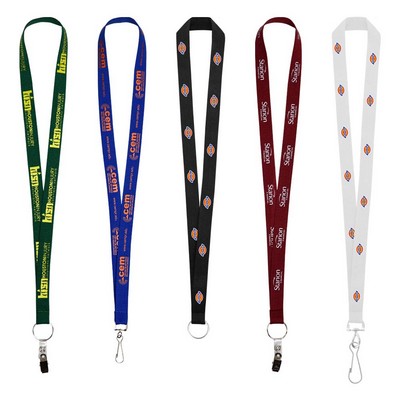 3/4" Screen Printed Lanyard (QuickShip) 18-24 Days