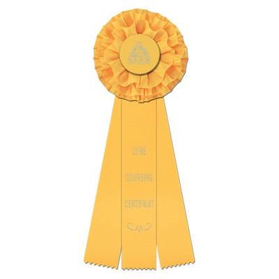 Rutland 3 Streamer Rosette (12")