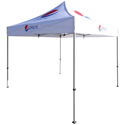 Pop Up Canopy w/ Lightweight Steel Frame & Full Sublimation (10'x10')