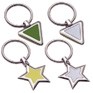 Stock Key Chain - Triangle Fob w/Lavender Center
