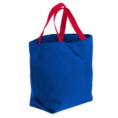 USA & Union Made 600D Poly Convention Expo Tote Bag (13"x13"x4")