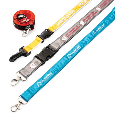 Polyester Lanyard with Printed Satin Layer