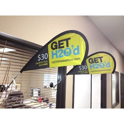 Suction Cup Window Wing Flag KIT (Double Sided)