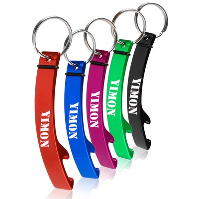 Sleek Bottle Opener with Key Chain