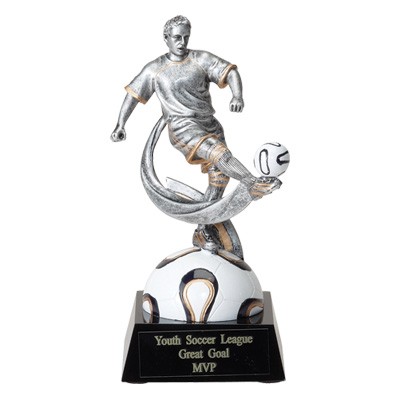 6 ¾" Soccer Trophy w/Male Player