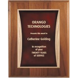 Cherry Plaque 8" x 10" - Red/Gold 6" x 8" "Showtime" Plate