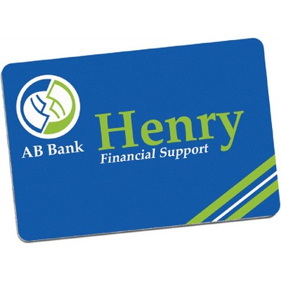 2x3" White Aluminum Name Badge