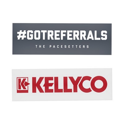 3" x 10" Rectangle Sticker