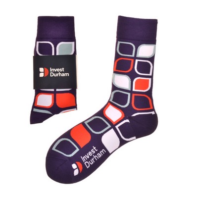 Jacquard Knit Dress Socks - Up to 6 Pantone Matched Colors