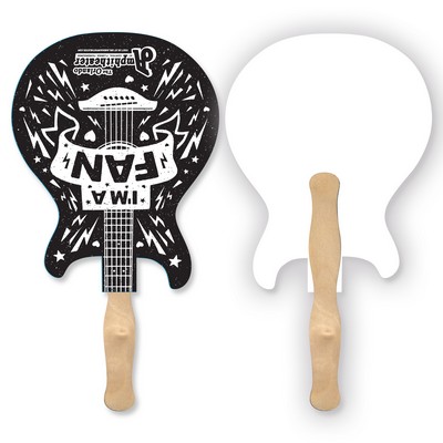 Electric Guitar Shape Single Hand Fan