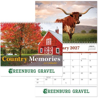 Country Memories Wall Cal Spiral
