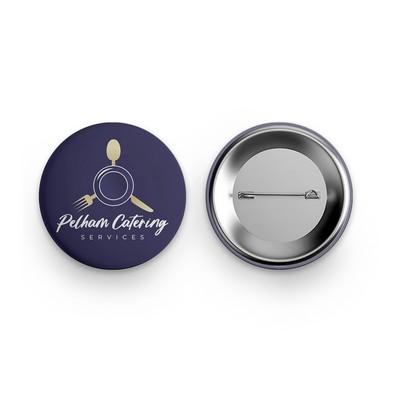 Pin Back Button - 2.5" round