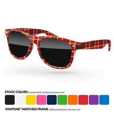 Retro Sunglasses W/ Full Color Full Frame Sublimation