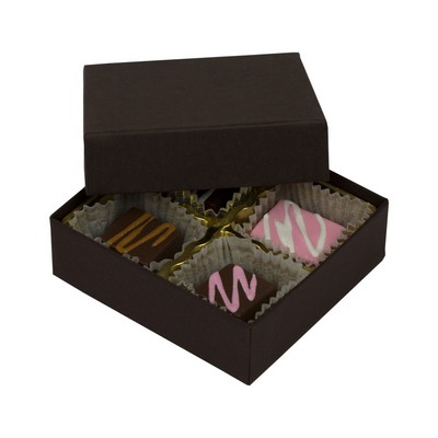 Dark Chocolate Collection Candy Box (3 1/2"x3 1/4"x1 1/8")