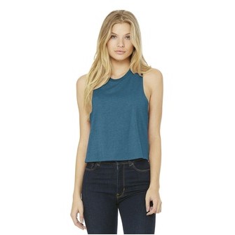 BELLA+CANVAS ® Women's Racerback Cropped Tank.