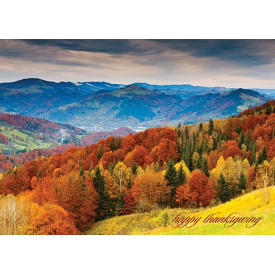 Glorious View! Mountain Top Thanksgiving Cards