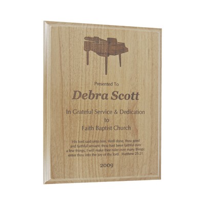 All American Red Alder Plaque (8"x10")