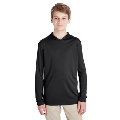 Team 365 Youth Zone Performance Long Sleeve Hooded T-Shirt