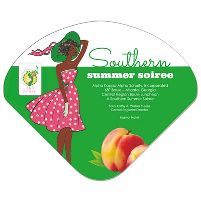 Seashell Hand Fan Full Color (2 Sides)