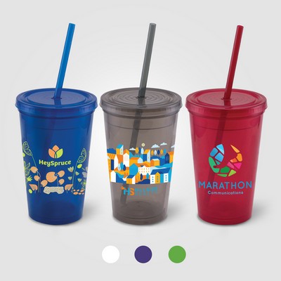Explore - 16 oz. Double Wall Tumbler - Full-Color Inkjet