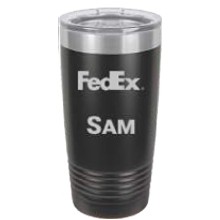 20 Oz. Polar Camel Black Ringneck Vacuum Insulated Tumbler w/Lid