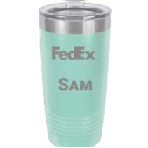 20 Oz. Polar Camel Teal Ringneck Vacuum Insulated Tumbler w/Clear Lid
