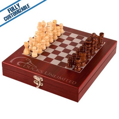 Chess Set Rosewood Finish