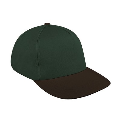 Contrast Back Twill Hook & Loop Skate Cap