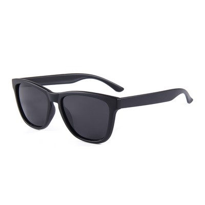 Recycled Sunglasses - Dark Green Lenses - Black Frames