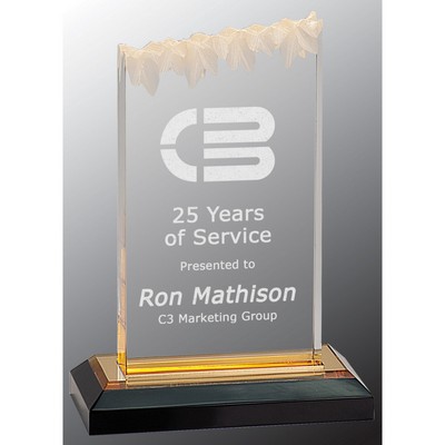 5" x 7" Gold Frosted Impress Acrylic Award