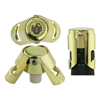Quick Seal™ Gold Plated Champagne Stopper
