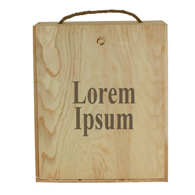 WineChest™ Three Bottle Pine Wood Box