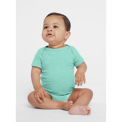 Rabbit Skins Infant Lap Shoulder Short Sleeve Harborside Mélange Jersey Bodysuit