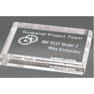 Small Clear Acrylic Rectangle Paperweight
