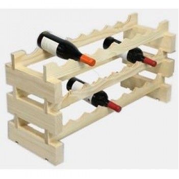 Modularack® Natural Beige 24 Bottle Wood Wine Rack
