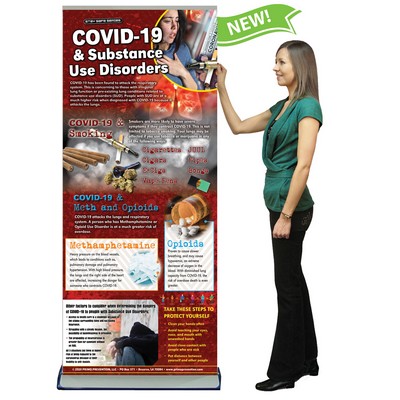 Covid-19 & Substance Use Disorders Presentation Banner w/Stand