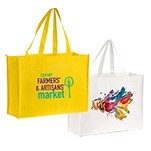 80 GSM Custom Printed Non-Woven Shopping Bag (16"x12"x6")